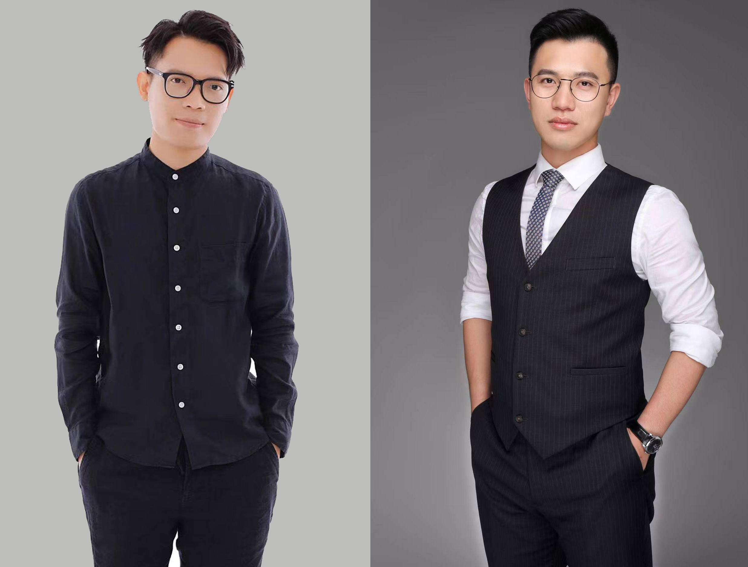 冯锦民(尚品宅配设计研究院院长 下图右)郑小馆(pdd深点空间设计创办